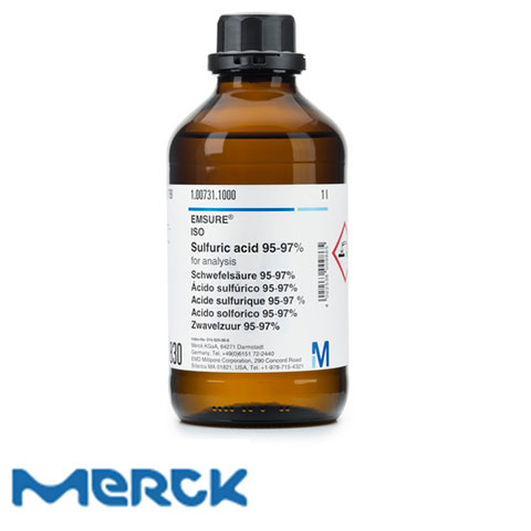 Sulfuric Acid 95-97% For Analysis Emsure Merck