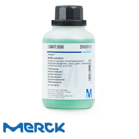 Buffer Solution Colour Green Ph 7 (Di-Sodium Hydrogen Phosphate/Potassium Dihydrogen Phosphate) Merck